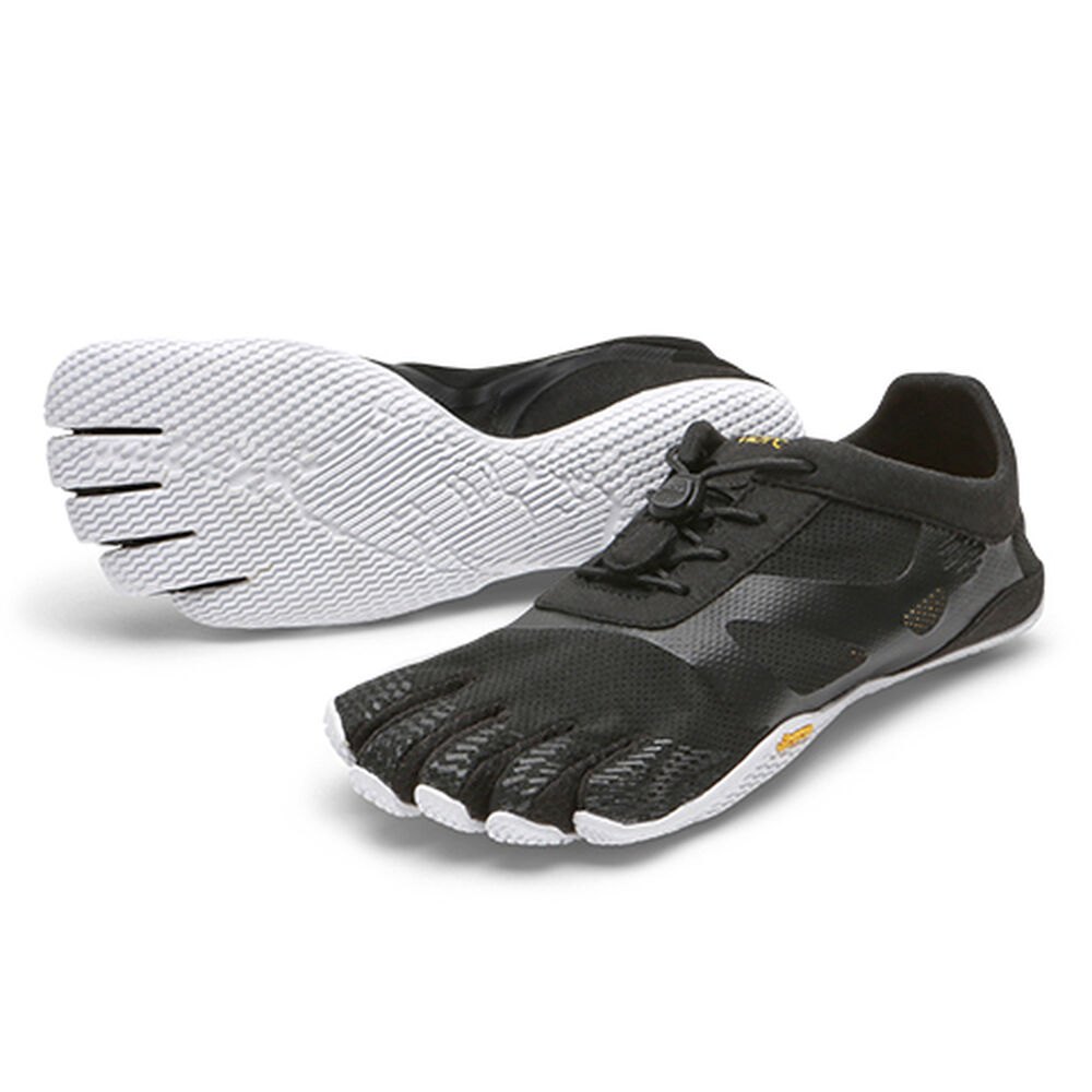 Vibram Five Fingers Womens Training Shoes - Black/White - KSO EVO - 16857-SIYG